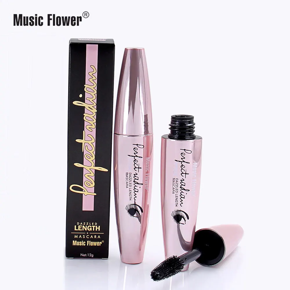 

Music Flower Dazzle Long Curling Anti-Smudge Mascara Dazzle Thick Type Makeup Cosmetic Gift for Women