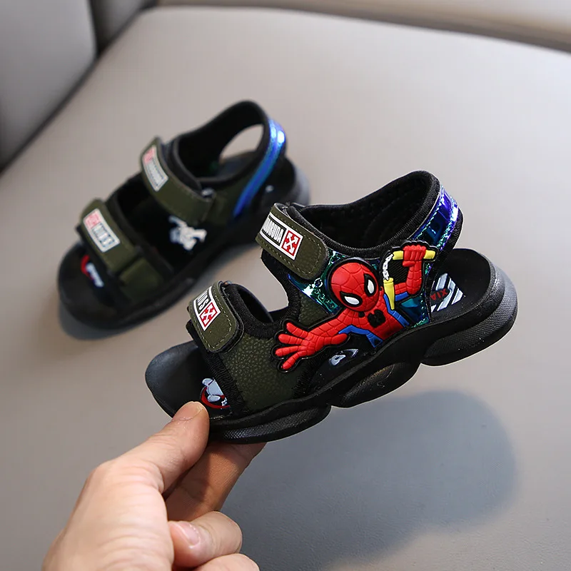 Детские сандалии для мальчиков и девочек крутые босоножки начинающих ходить