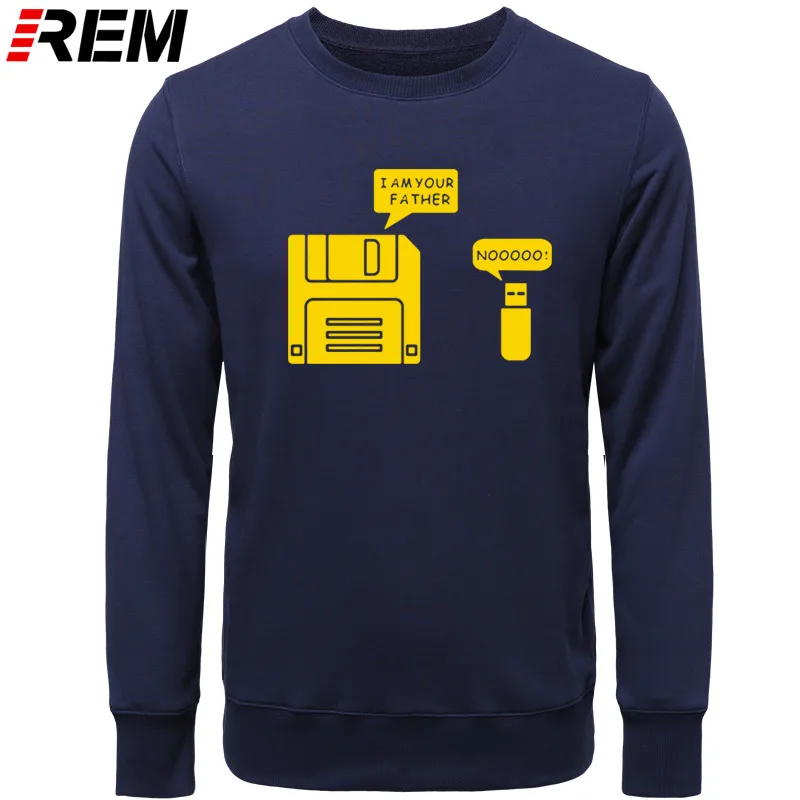 REM USB дискета я ваш отец мужские хлопковые с длинным рукавом юмором диск повседневные Camisetas Hombre мужские кофты с капюшоном, толстовки