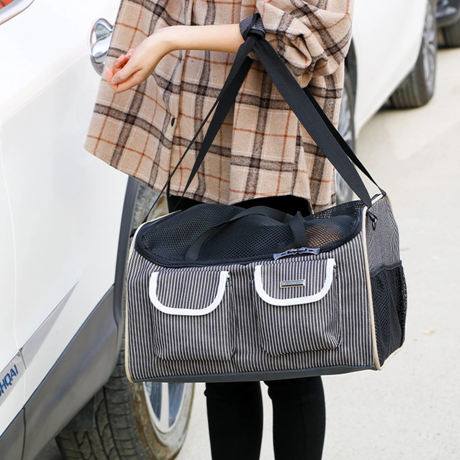 Travel Car Dog Bag Breathable Folding Hammock Hanging Portable Pet Carrier Carrying Handbag for Cats Dogs Supplies | Дом и сад