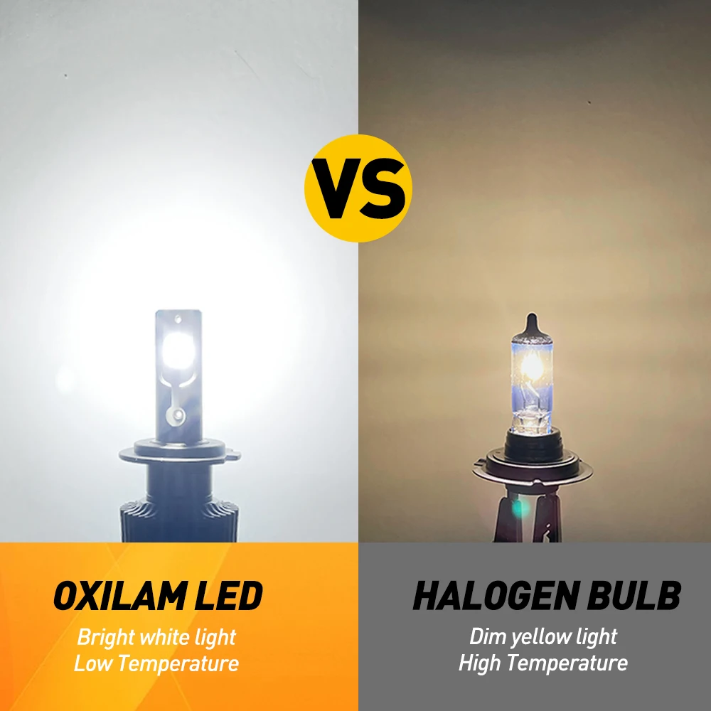 OXILAM 2 шт. Turbo LED H4 9003 CSP светодиодный ная лампа для фар 12В 24В Chevrolet Aveo Spark Nissan Pathfinder Altima