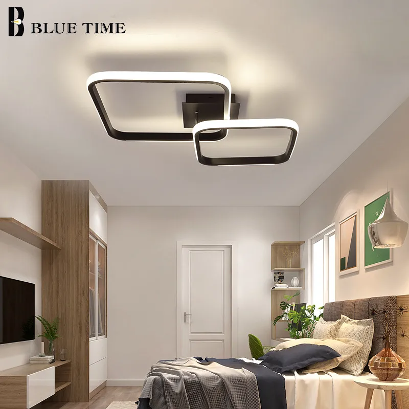 $24.57 New Modern LED Ceiling Lamp For Living room Dinning room Kitchen Aisle Indoor Light Fixtures Black&White 110V 220V