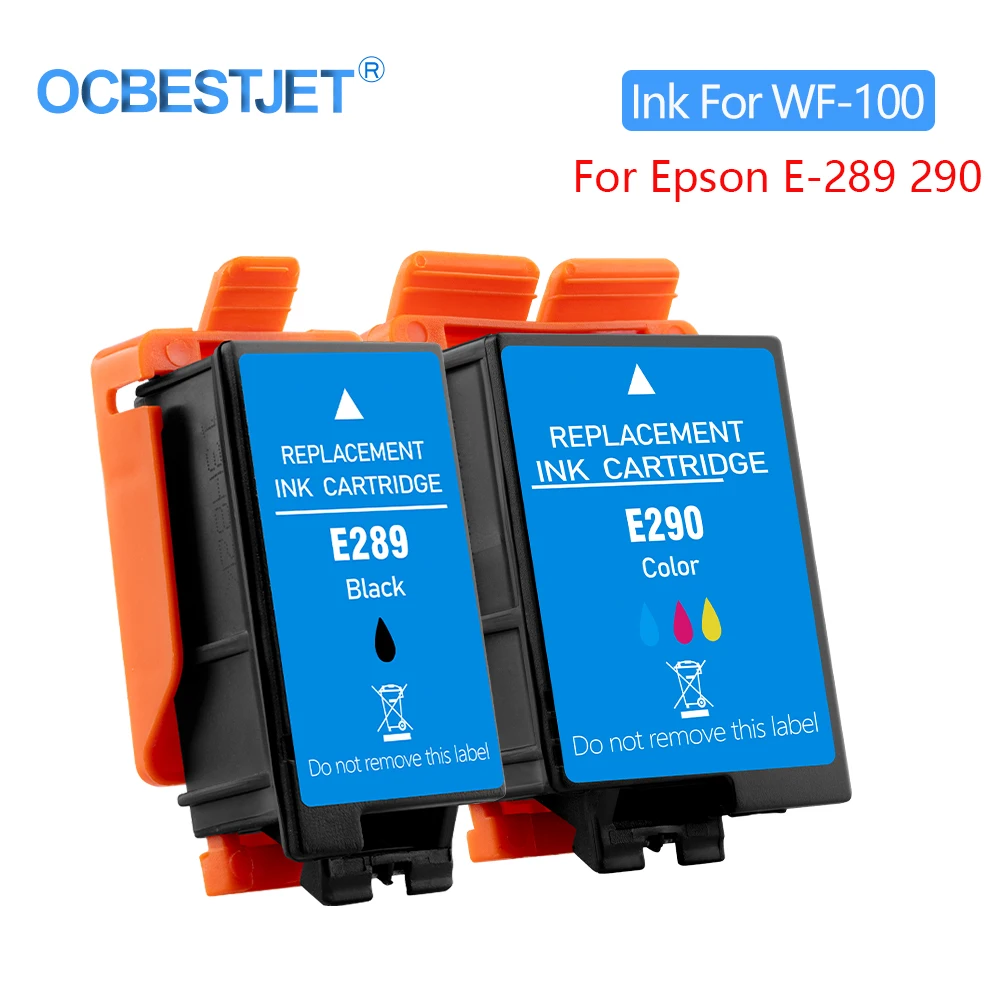 

Совместимый картридж с чернилами для Epson E-289 T289 289 T290 290, для трудозатратного струйного принтера WF100