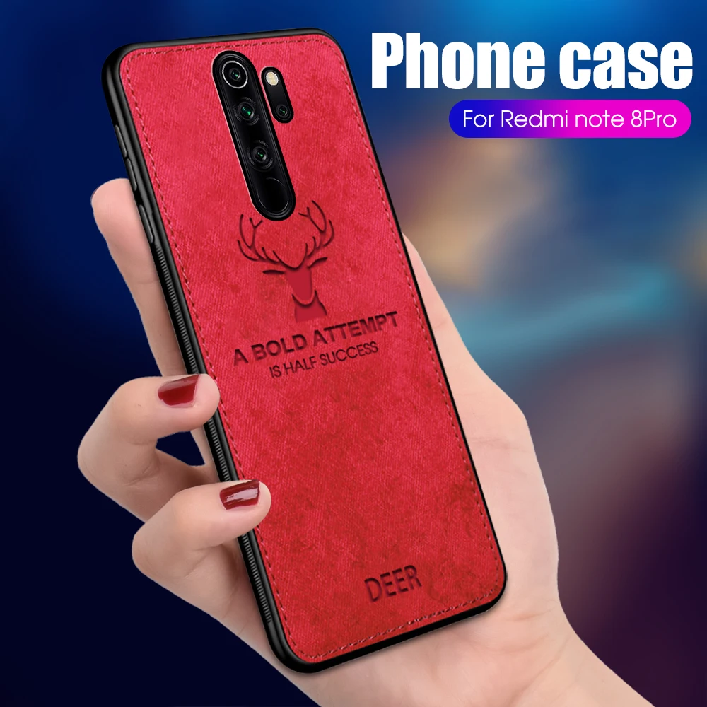 Силиконовый тканевый чехол с оленем для Xiaomi Redmi Note 8 6 Pro Note7 7 6A K20 Mi 9 Se A3 Lite 9T