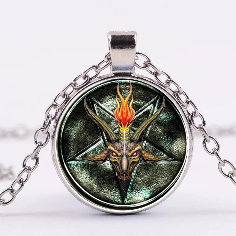 Азиатских Модные солнцезащитные очки в стиле ретро с рисунком пентаграммы