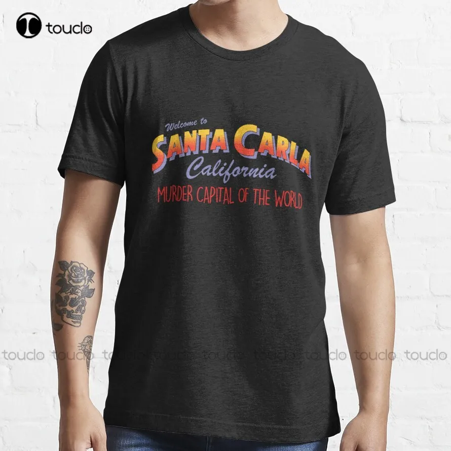 

Welcome To Santa Carla vampire movie T-Shirt purple shirt for women Custom aldult Teen unisex digital printing xs-5xl cotton