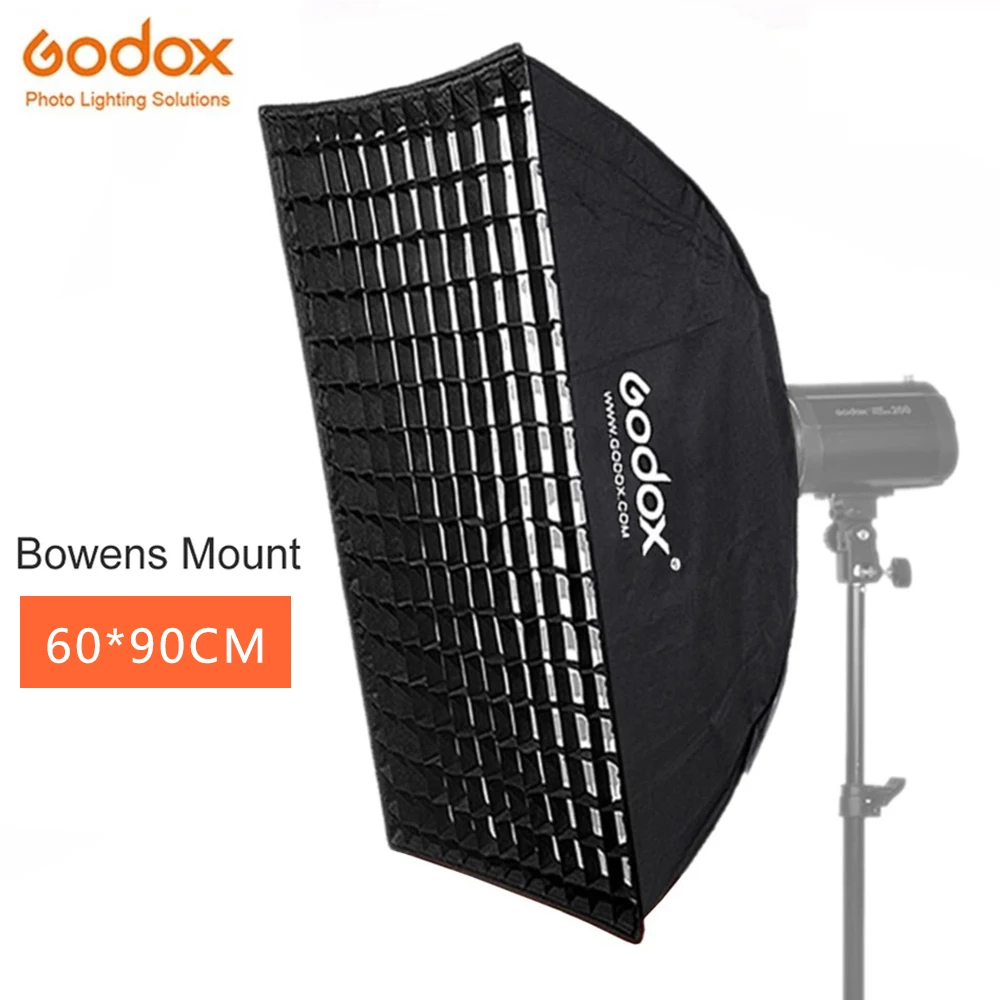 Godox 24 &quotx 35&quot 60x90 см сотовый софтбокс с решеткой креплением Bowens для студийной