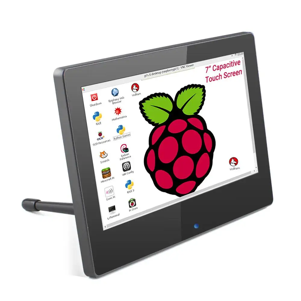 Elecrow Raspberry Pi Portable Monitor 7 inch 1024x600 Capacitive Touch Screen 7'' IPS LCD Display HD with Stand Holder Bracket