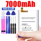 Аккумулятор 7000 мАч для Ulefone Armor 2, аккумулятор для телефона ++, Подарочные инструменты + наклейки