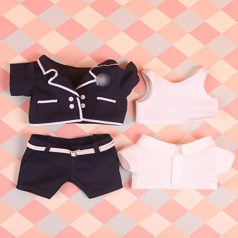 Ropa de algod&oacute;n para mu&ntilde;eca, traje azul marino de 20CM, estrella de peluche, fiesta nocturna de ebullici&oacute;n-1