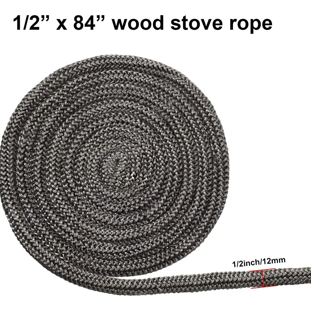 2 м * 10/12 мм черный Стекловолоконный канат подогреватель дровяной печи