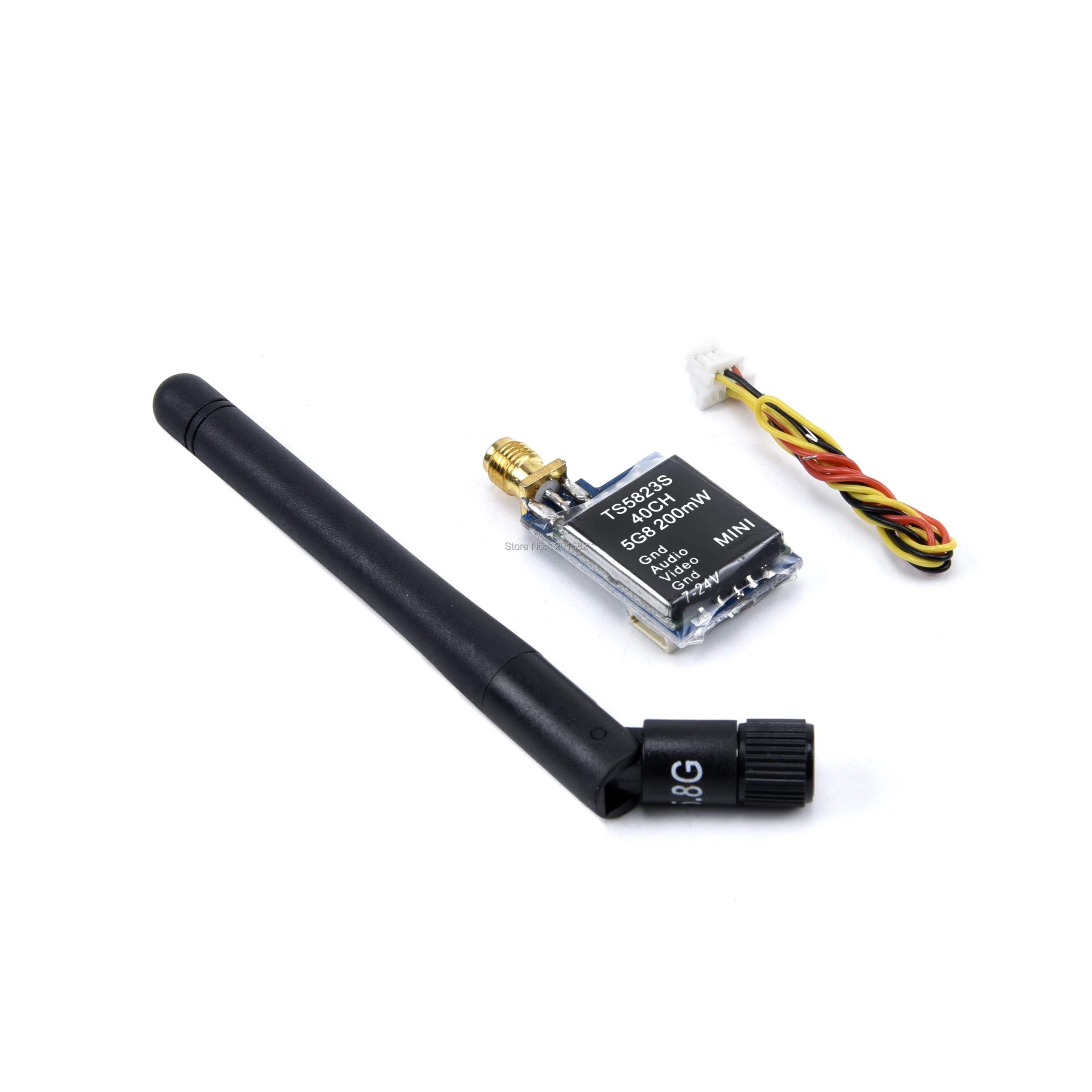 TS5823S 200mW 40CH Мини AV беспроводной передатчик с антенной для мультикоптера FPV