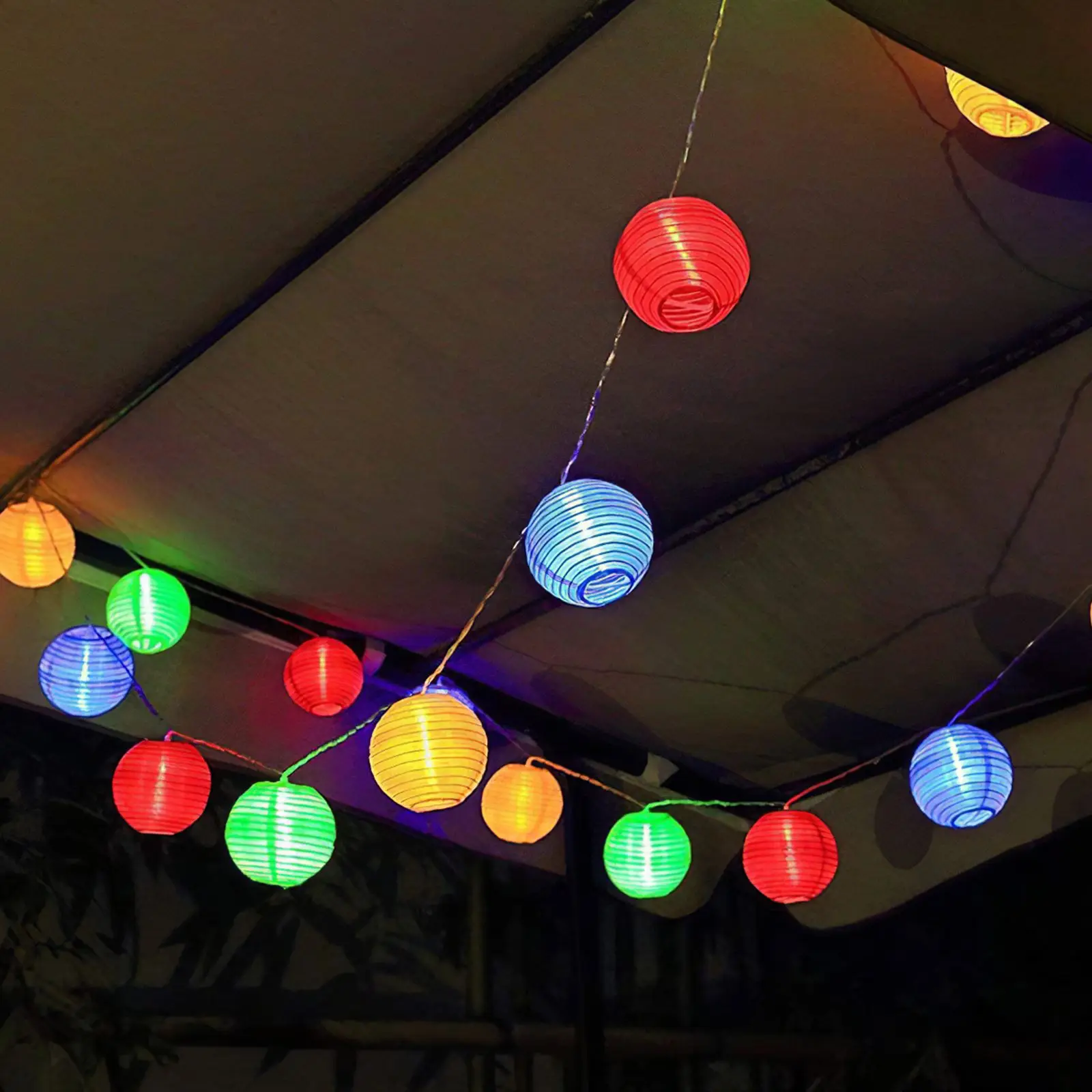 

Solar LED String Light Waterproof Outdoor Garden Decoration 20 Lanterns Lights Garland Wedding Deco Solar String Hanging Lights