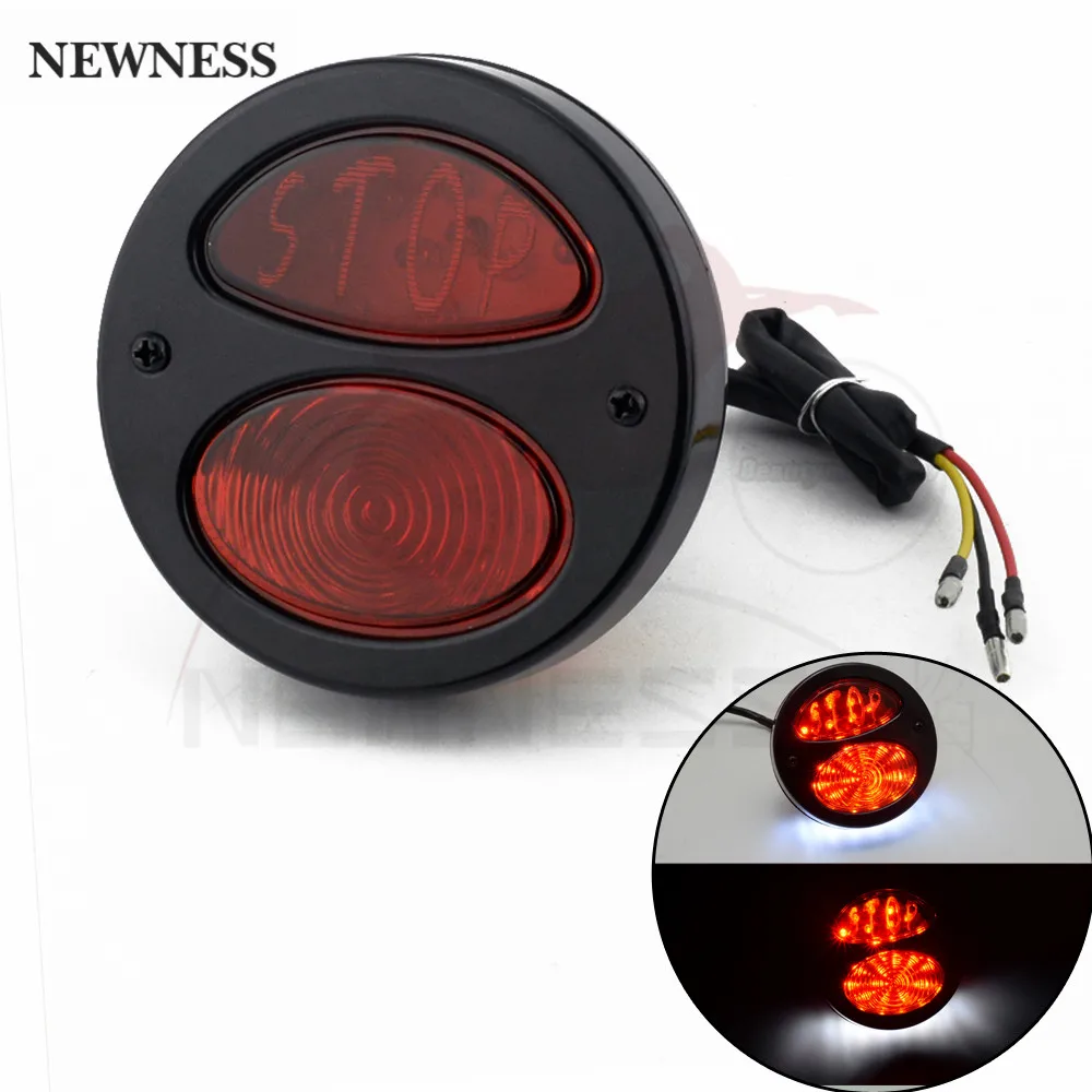 Стоп сигнал для мотоцикла светодиодный задний фонарь Harley Cruiser Cafe Racer Bobber Kawasaki Honda