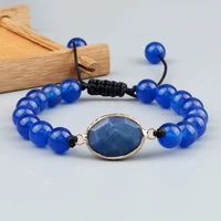 new natural stone bracelets handmade braided crystal beaded bracelet for women men charm lapis lazuli adjustable jewelry pulsaer