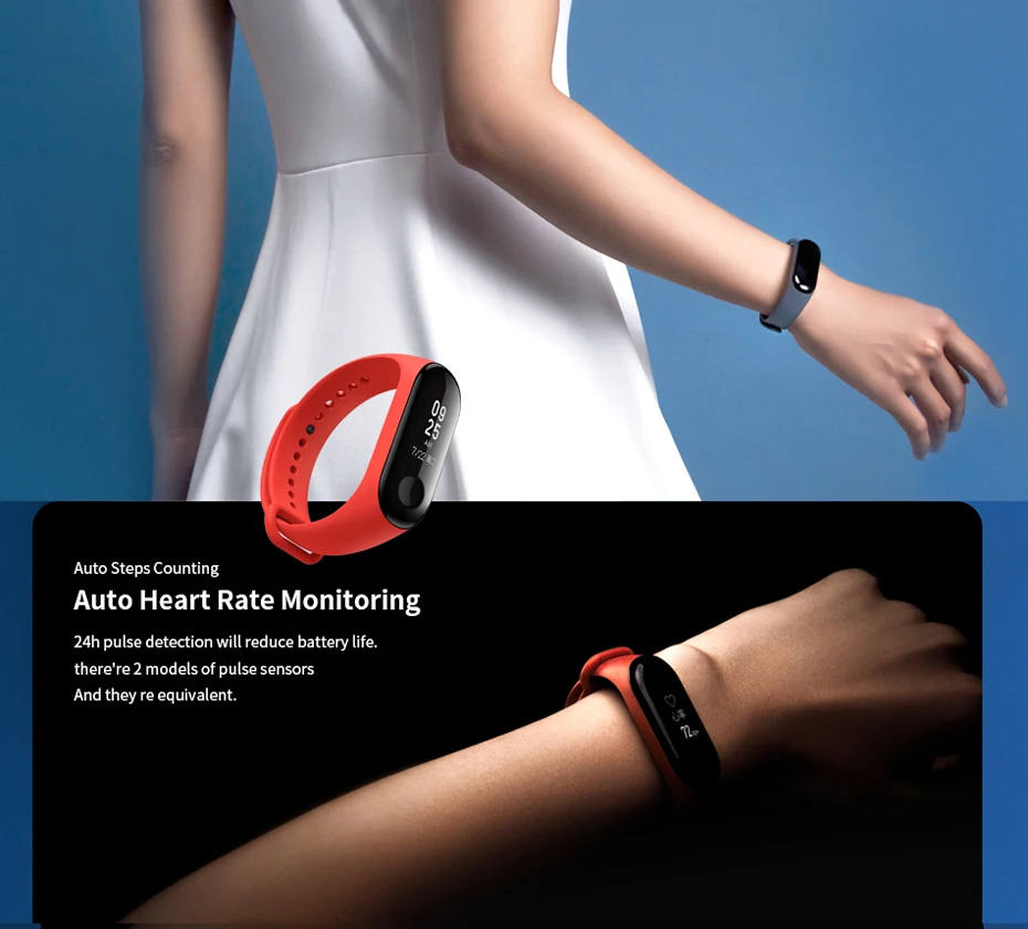 Origina Xiaomi mi band 3 глобальная версия фитнес-браслет трекер пульсометр mi band 3 Смарт-браслет для Android IOS