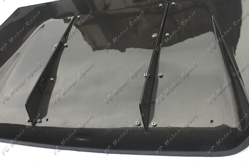 Задний диффузор из углеродного волокна с боковым плавником подходит для 2005-2007