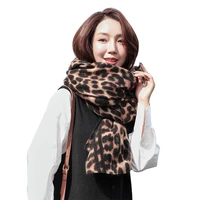 200x90cm large scarves for women faux cashmere wnter poncho fashion leopard scarf female shawl womens tippet leopard pashmina