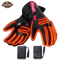duhan motorcycle gloves usb electric heated guantes moto motocross heating gloves for hunting fishing skiing motorcycle cycling