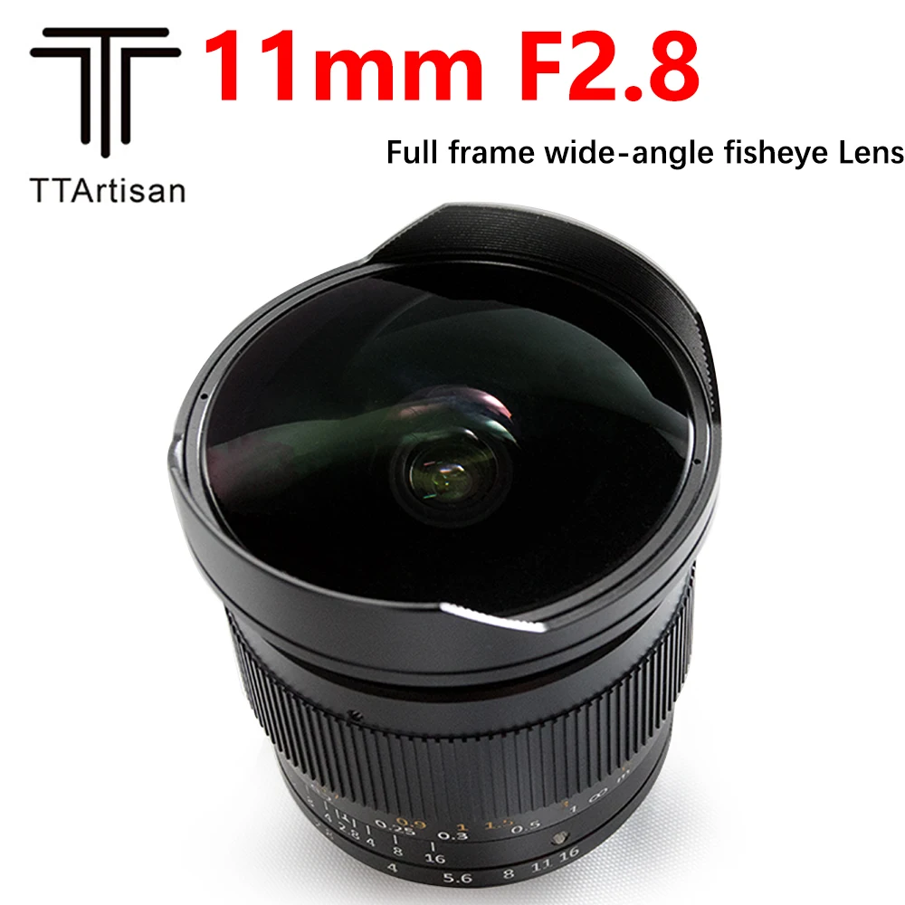 TTArtisan 11 мм F2.8 Полнокадровый широкоугольный объектив рыбий глаз для камер Leica M-Mount