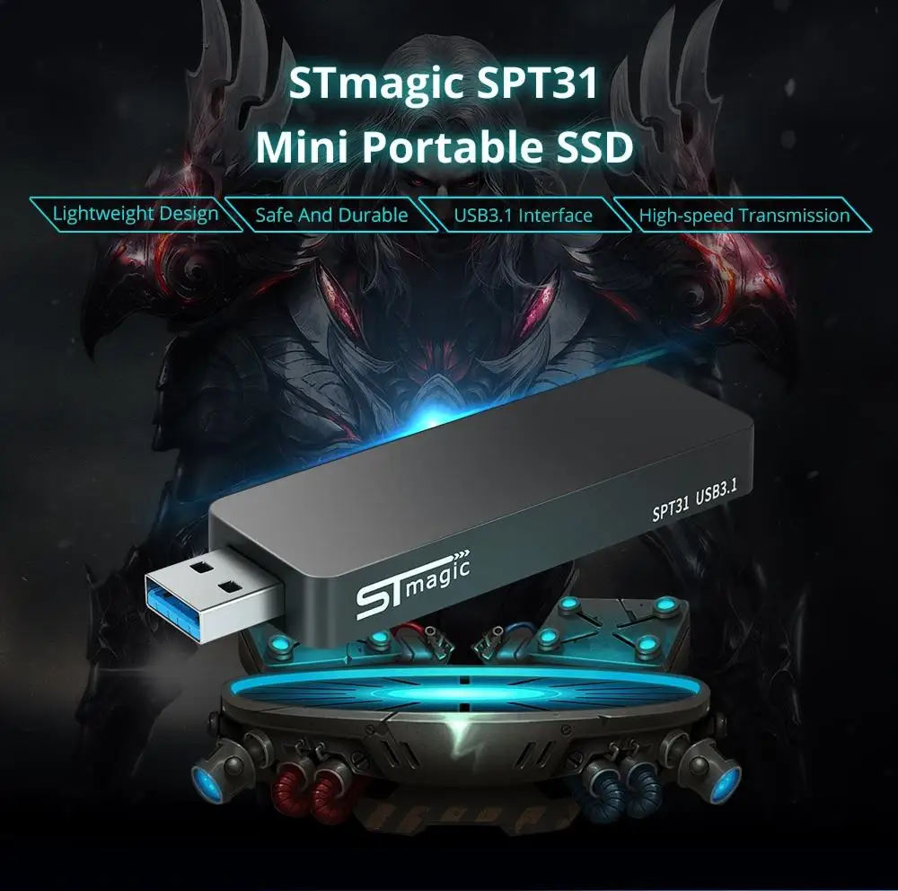 Портативный SSD-накопитель STmagic SPT31 металлический USB-флеш-накопитель 3 1 внешний