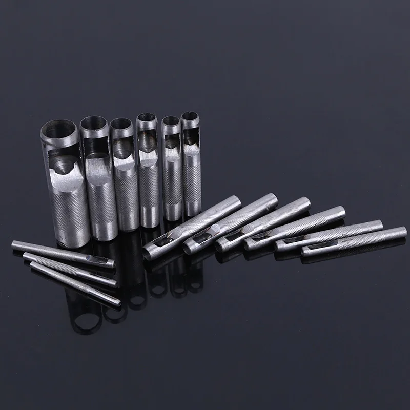 9 шт./компл. набор дыроколов для металла и кожи резак ремня дырокол ремесла