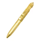 1 шт. Высококачественная персональная тактическая шариковая ручка Инструмент Многофункциональная авиационная алюминиевая противоскользящая портативная ручка с черными чернилами