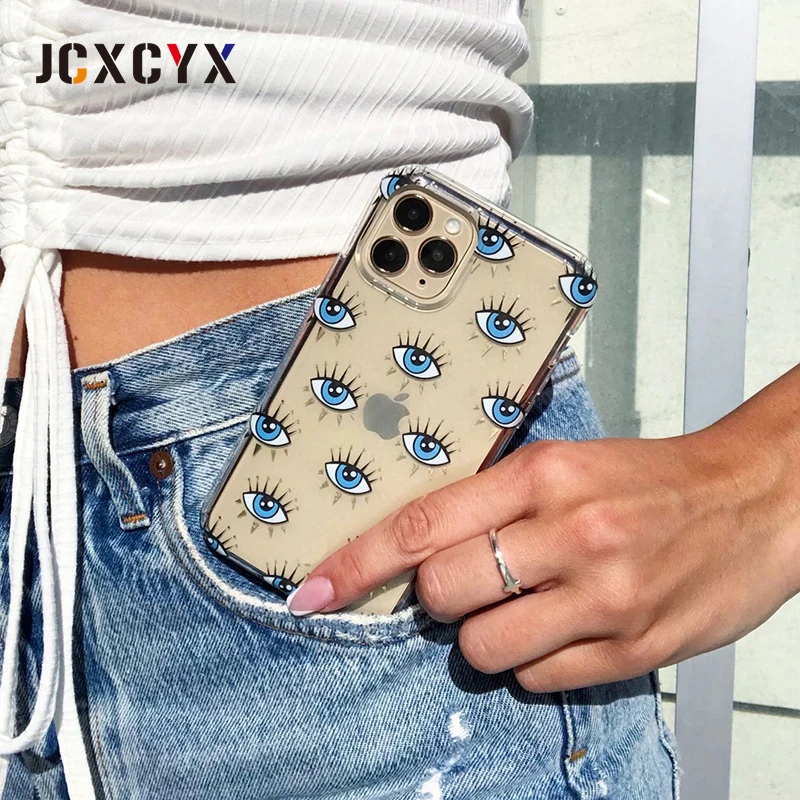 Роскошный бренд Instagram Devil eyes Мягкий силиконовый чехол для телефона apple iphone 7 8 Plus X XS