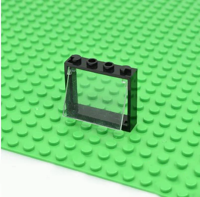 Умная оконная рама 1x4x3 строительные блоки MOC части DIY Дом кирпичные игрушки Совместимые все брендовые 60594/4530589 игрушки 20 шт./лот - Цвет: Black With Glass