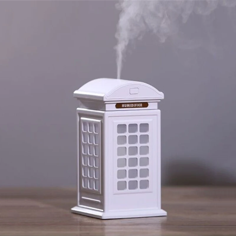 Дропшиппинг ультразвуковой тумана Fogger телефонная будка с 7 меняющимися цветами