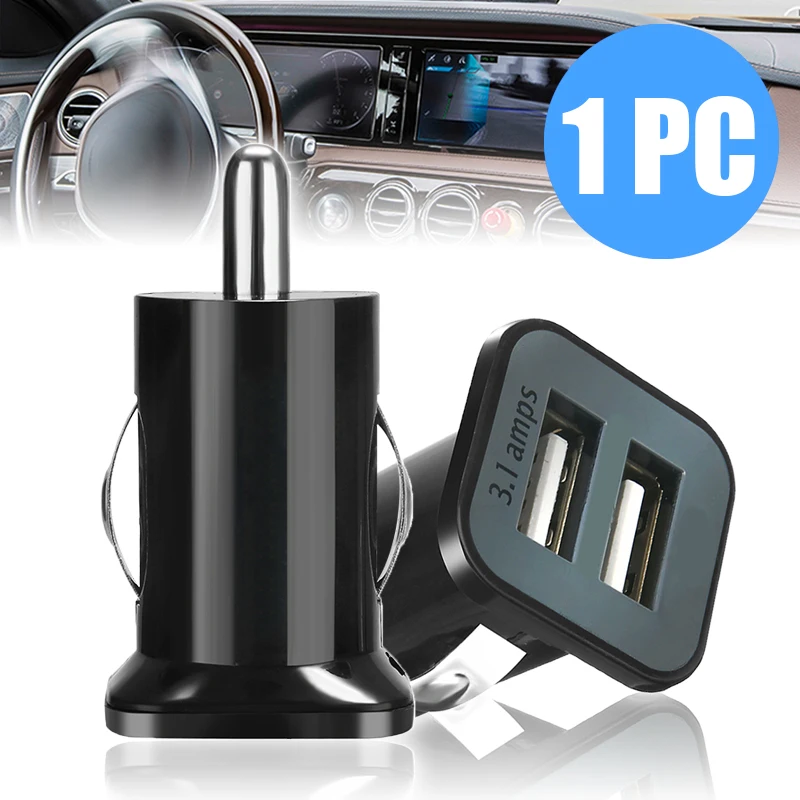 1 шт. автомобильный мини адаптер с двумя USB портами 5 0 А|Зажигалка| |