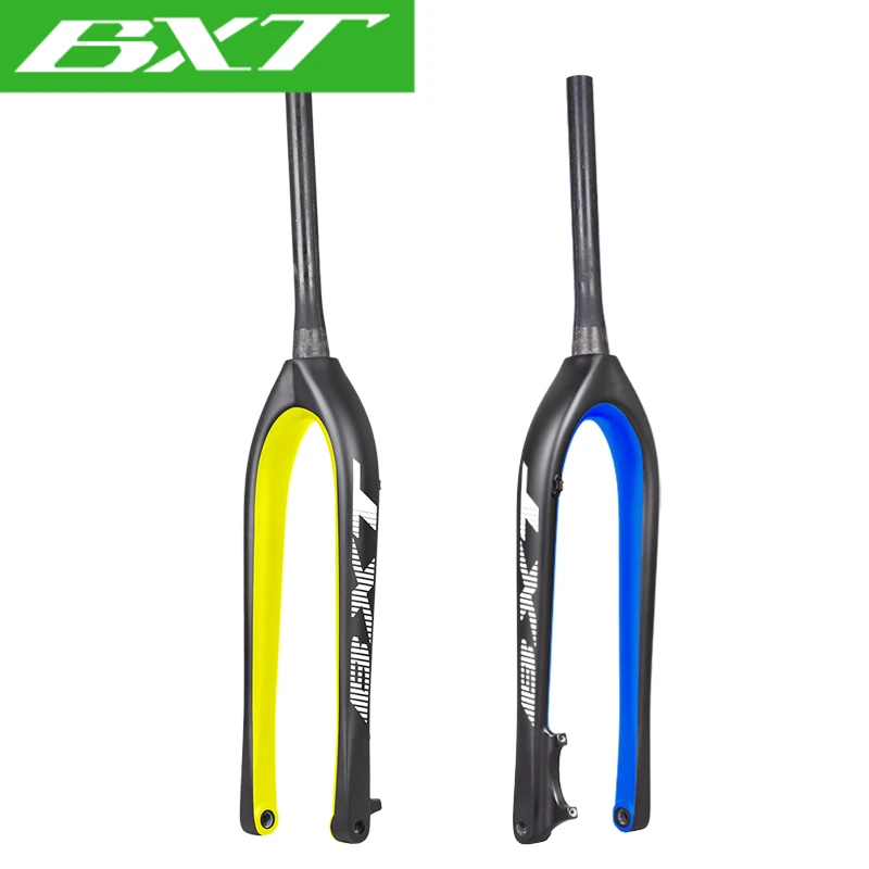 BXT Boost mountain bike front fork T800carbon matt/glossy 29er/29inch 110*15mm Carbon MTB fork 1-1 / 8 turn 1-1 / 2 disc brake images - 6