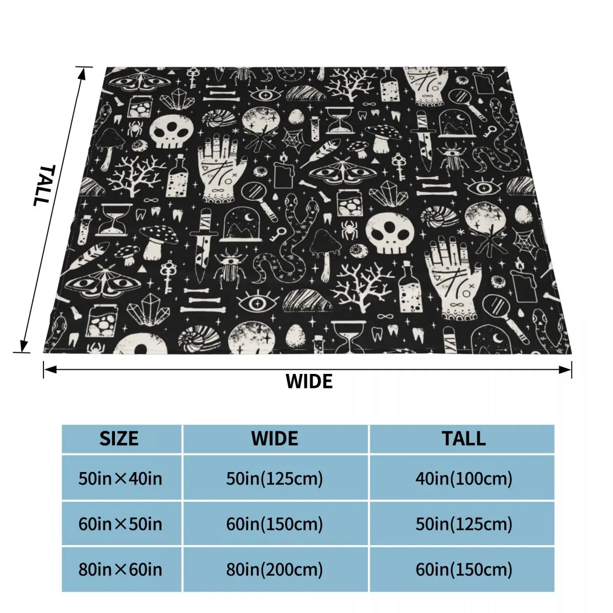 Многофункциональное фланелевое одеяло для кровати спальни в стиле Хэллоуина