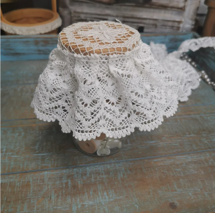 Горячая Распродажа 1 метр Высококачественная хлопковая кружевная ткань цвета