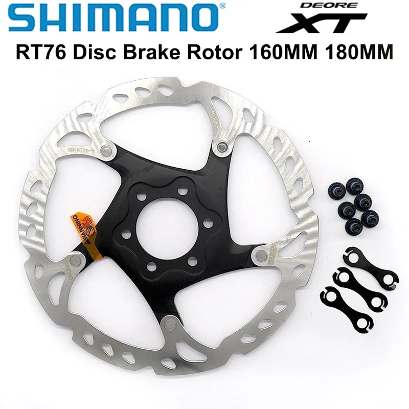 Тормозной диск Shimano Deore XT SM-RT76 центральный линейный центр 2 диска 6 отверстий болты