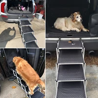 aluminum car pet ladder outdoor folding dog ladder aluminum pet ladder suv car step