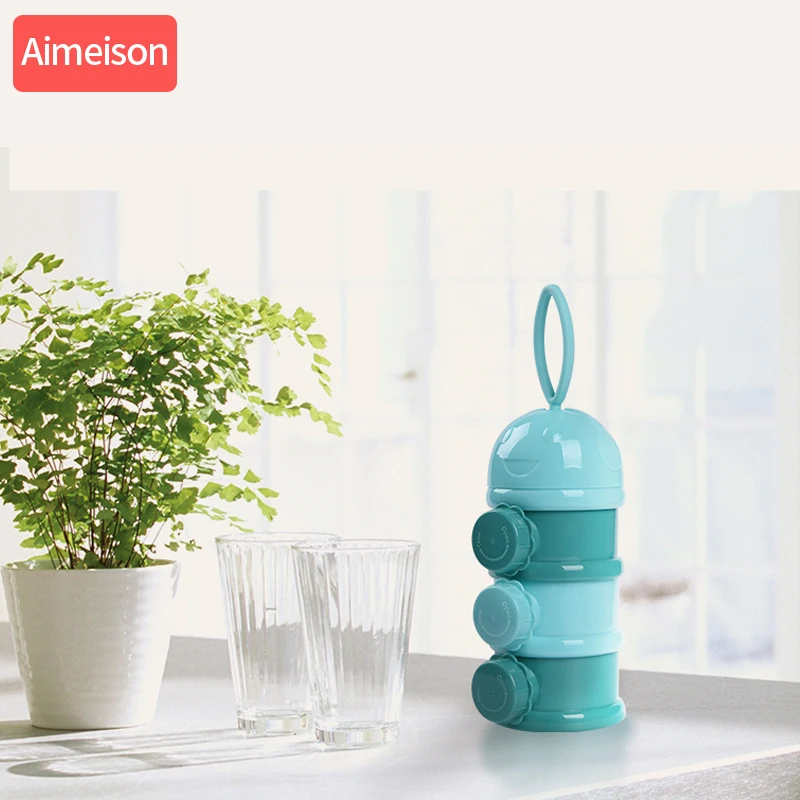 3 слоя лягушка стиль портативный ящик для хранения детского питания эфирные