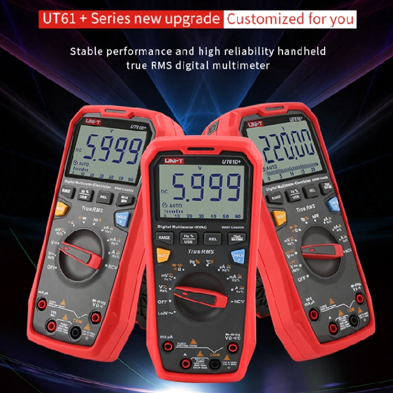 Цифровой мультиметр Профессиональный UNI-T UT61E + True RMS переменного тока/постоянного