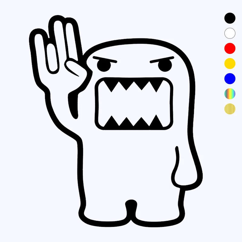 CK21369 # забавная виниловая наклейка Домо Кун шокер Автомобильная