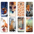 Черный чехол из ТПУ для Xiaomi Redmi 7A 8 8A 9 9A 9C, чехол для Redmi Note 8T 8 Pro T Note 9 9S 9 Pro, чехол с милым мультяшным животным лисой