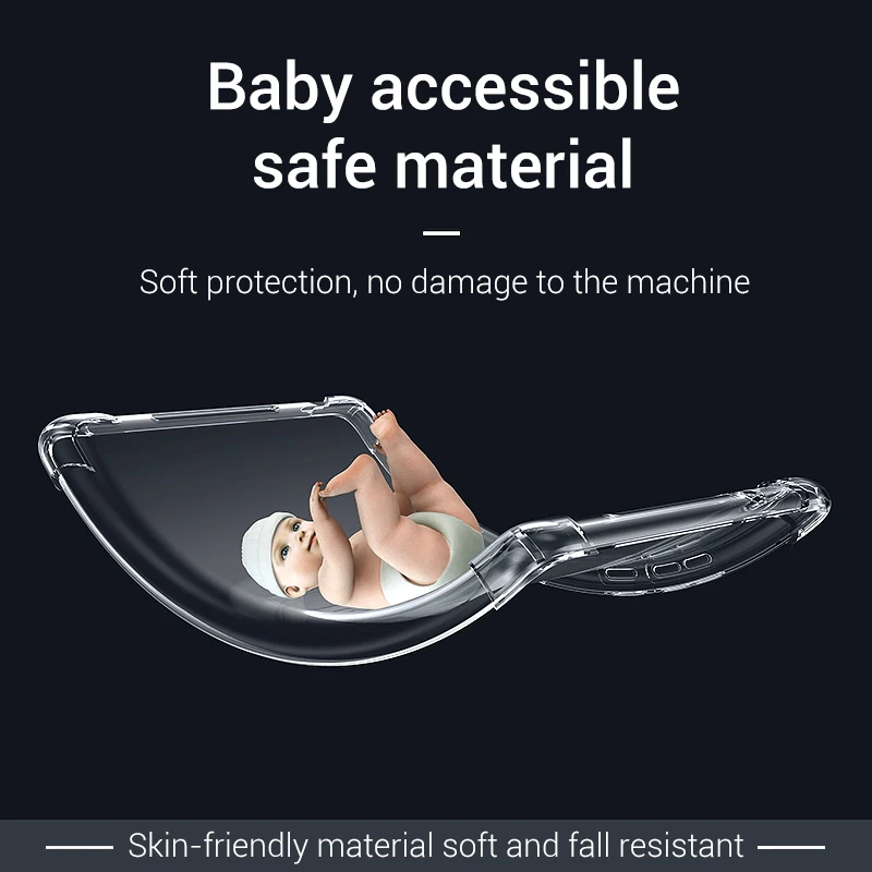 

Shockproof Soft Silicone Case for Huawei MatePad T8 8.0 KOB2-L09 KOB2-W09 8.0'' Flexible Bumper Transparent Stand Back Cover