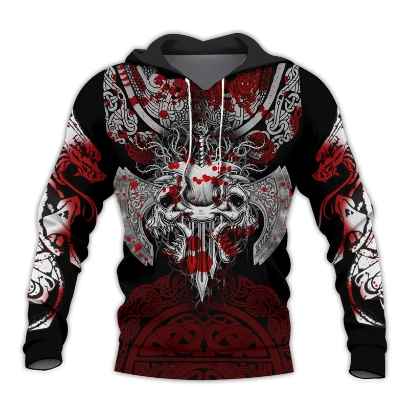 

PLstar Cosmos Viking Warrior Tattoo 3D Printed Shirts casual 3D Print Hoodies/Sweatshirt/Zipper Man Women satan Tattoo-40