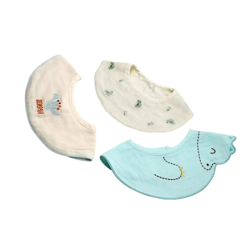 Летние тонкие детские нагрудники слюнявчик детское Хлопковое полотенце марля