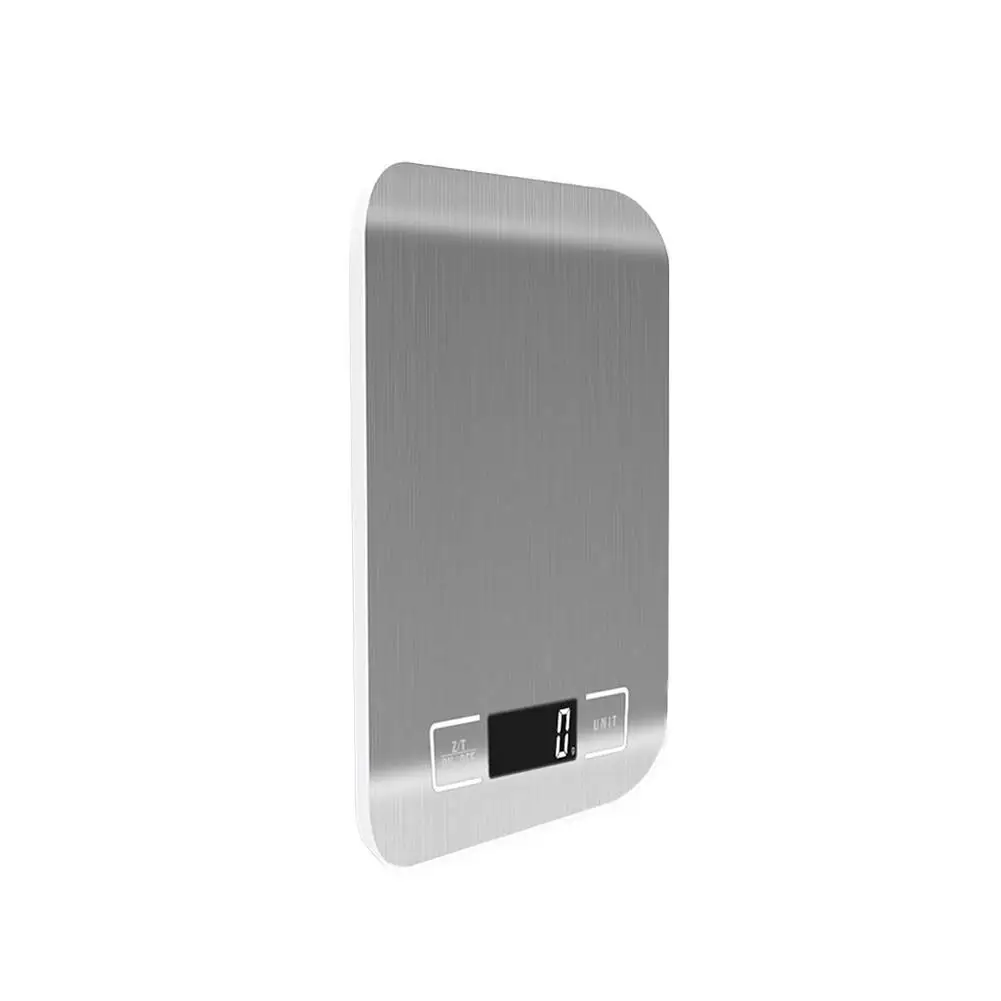 

Silver Digital Scales 5kg 1g Weights Scale LED Balance Kitchen Tools Electronic Steel Scale Libra Measure Display S1X3