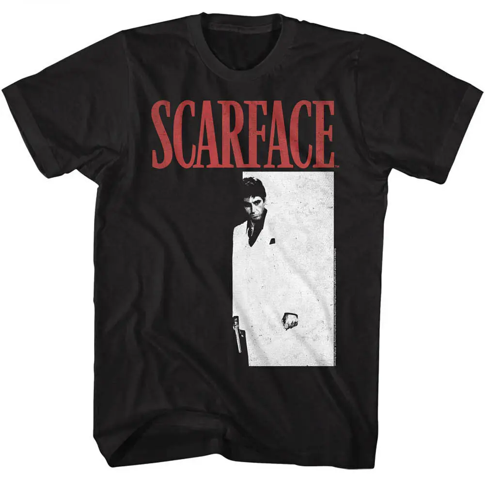 Официальная Мужская футболка Scarface Тони Монтана фильм Pacino Винтаж|Мужские