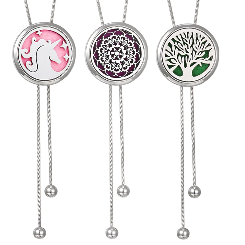 Ароматерапия диффузор ожерелье духи эфирное масло медальон из нержавеющей стали