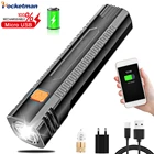 Новый портативный мини фонарик USB Перезаряжаемый фонарик Lanterna с выходным внешним аккумулятором функциональный фонарик со встроенной батареей