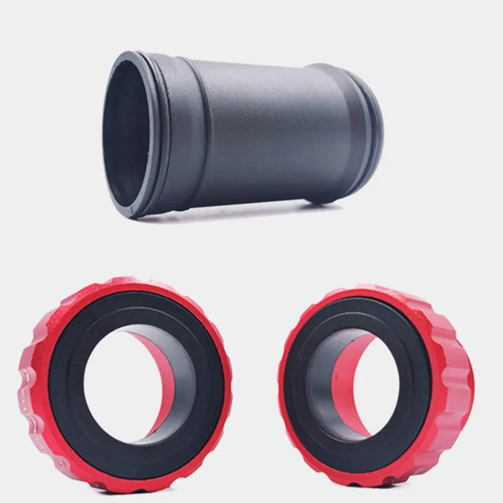 

MTB Bike Ceramic BB Thread Bottom Brackets Bearing 68-73mm Bicycle Thread Kit MTB Road Bike Aluminum Alloy + Nylon Seal