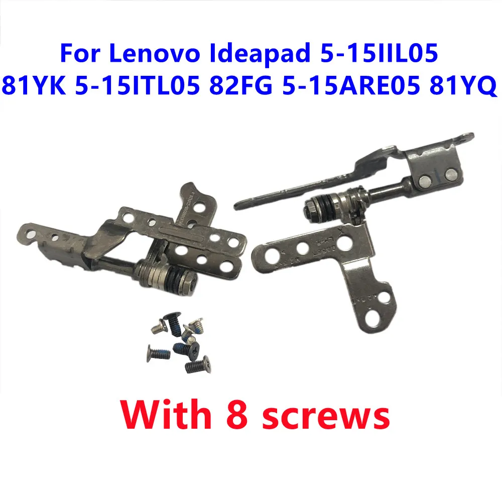 

LCD Hinge L & R For Lenovo Ideapad 5-15IIL05 81YK 5-15ITL05 82FG 5-15ARE05 81YQ With 8 screws