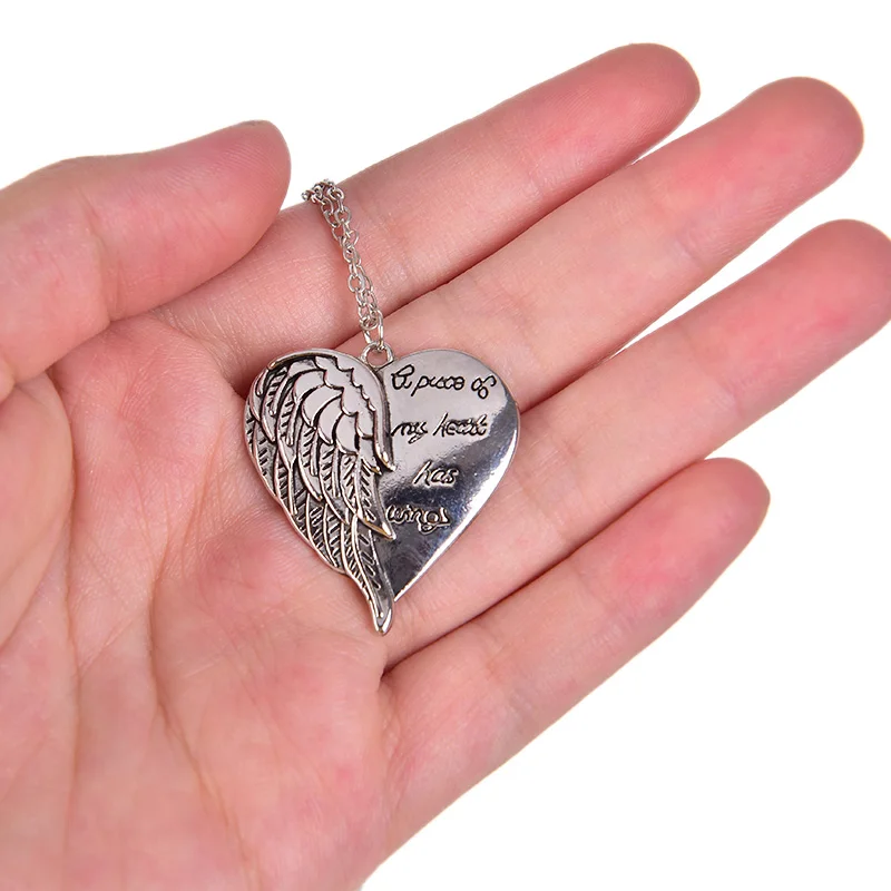 1 шт. Новое Колье с надписью A Piece Of My Heart крыльями | Украшения и аксессуары